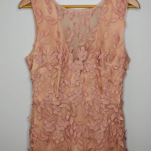 Bcbgmaxazria Floral embroidered Evening dress